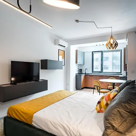 Apartament Ivory Executive Studio Self Check-In Pipera Bukareszt